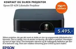 CBC Epson EF-62N Lifestudio Projektor tilbud