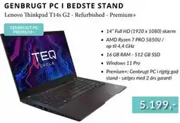 CBC Lenovo Thinkpad T14s G2 - Refurbished - Premium+ tilbud
