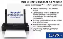 CBC Epson WorkForce WF-110W blækprinter tilbud