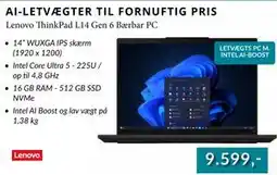 CBC Lenovo ThinkPad L14 Gen 6 Bærbar PC tilbud
