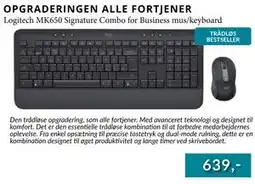 CBC Logitech MK650 Signature Combo for Business mus/keyboard tilbud