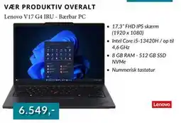 CBC Lenovo V17 G4 IRU - Bærbar PC tilbud