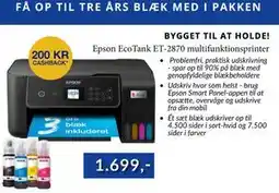 CBC Epson EcoTank ET-2870 multifunktionsprinter tilbud