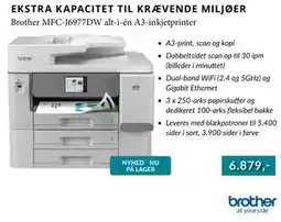 CBC Brother MFC-J6977DW alt-i-én A3-inkjetprinter tilbud