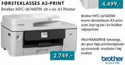 CBC Brother MFC-J6760DW alt-i-én A3 Printer tilbud