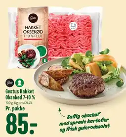 Min Købmand Gestus Hakket Oksekød 7-10% fedt tilbud