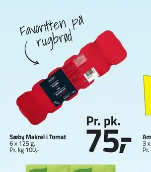 Fleggaard Sæby Makrel i Tomat tilbud