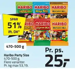 Fleggaard Haribo Party Size tilbud