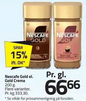 Fleggaard Nescafe Gold el. Gold Crema tilbud