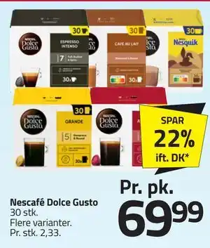 Fleggaard Nescafé Dolce Gusto tilbud