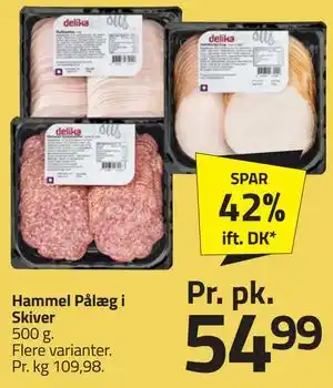 Fleggaard Hammel Pålæg i Skiver tilbud