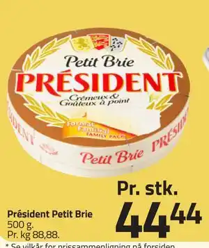 Fleggaard Président Petit Brie tilbud