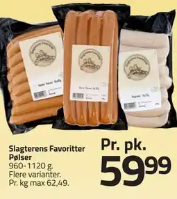 Fleggaard Slagterens Favoritter Pølser tilbud