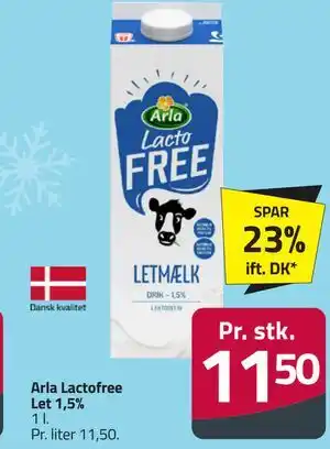 Fleggaard Arla Lactofree Let 1,5% tilbud