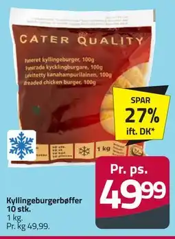 Fleggaard Kyllingeburgerbøffer 10 stk tilbud