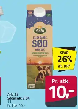Fleggaard Arla 24 Sødmælk 3,5% tilbud