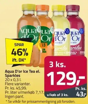 Fleggaard Aqua D’or Ice Tea el. Sparkles tilbud