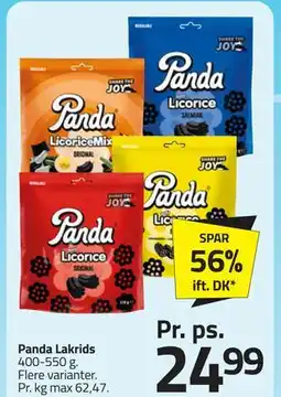Fleggaard Panda Lakrids tilbud