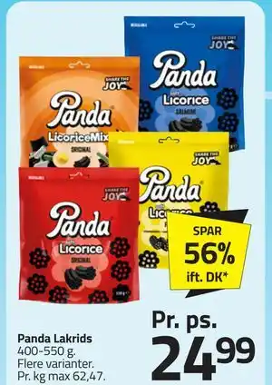 Fleggaard Panda Lakrids tilbud
