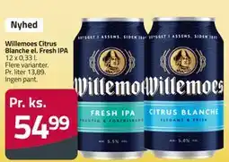 Fleggaard Willemoes Citrus Blanche el. Fresh IPA tilbud