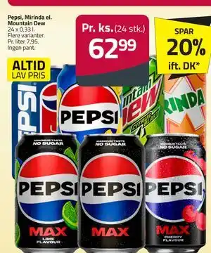 Fleggaard Pepsi, Mirinda el. Mountain Dew tilbud