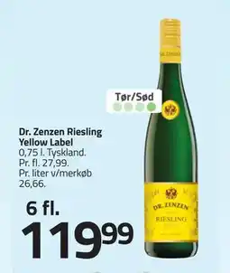 Fleggaard Dr. Zenzen Riesling Yellow Label tilbud