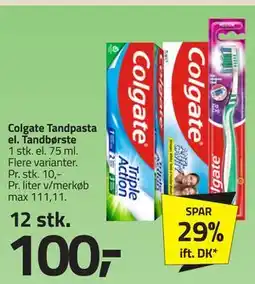 Fleggaard Colgate Tandpasta el. Tandbørste tilbud