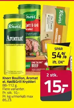 Fleggaard Knorr Bouillon, Aromat el. Kød&Grill Krydderi tilbud