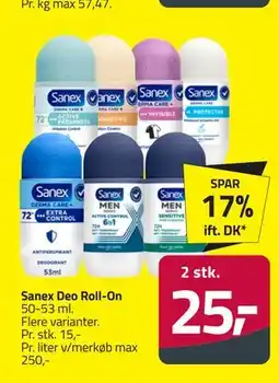 Fleggaard Sanex Deo Roll-On tilbud