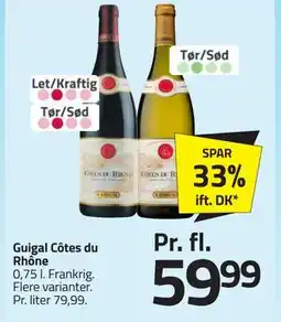 Fleggaard Guigal Côtes du Rhône tilbud