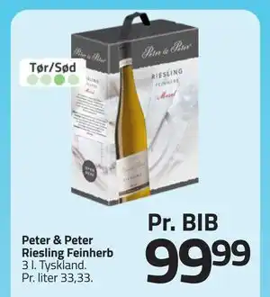 Fleggaard Peter & Peter Riesling Feinherb tilbud