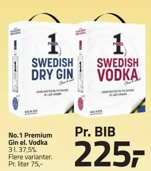 Fleggaard No.1 Premium Gin el. Vodka tilbud