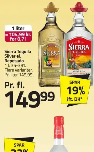 Fleggaard Sierra Tequila Silver el. Reposado tilbud