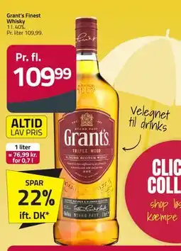 Fleggaard Grant’s Finest Whisky tilbud
