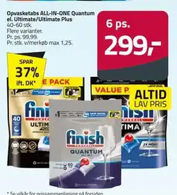Fleggaard Opvasketabs ALL-IN-ONE Quantum el. Ultimate/Ultimate Plus tilbud