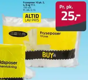 Fleggaard Fryseposer 10 pk tilbud