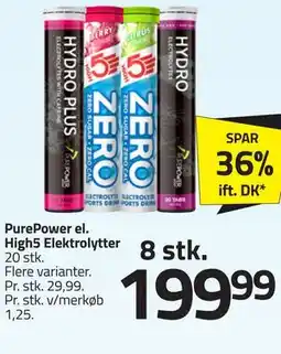 Fleggaard PurePower el. High5 Elektrolytter tilbud