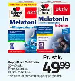 Fleggaard Doppelherz Melatonin tilbud