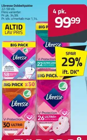 Fleggaard Libresse Dobbeltpakke tilbud