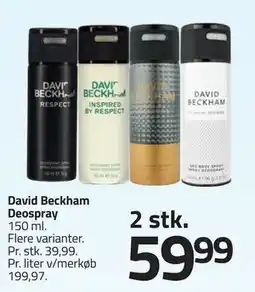 Fleggaard David Beckham Deospray tilbud