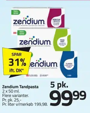 Fleggaard Zendium Tandpasta tilbud