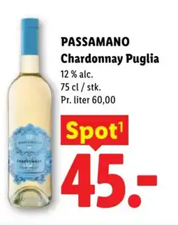 Lidl PASSAMANO Chardonnay Puglia tilbud