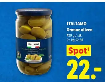 Lidl ITALIAMO Grønne oliven tilbud