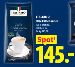Lidl ITALIAMO Hele kaffebønner tilbud