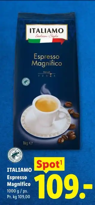Lidl Italiamo espresso magnifico tilbud