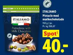 Lidl ITALIAMO Pistacie med mælkechokolade tilbud