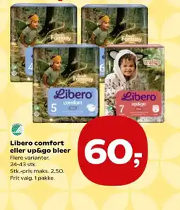 Kvickly Libero comfort eller up&go bleer tilbud