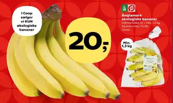 Kvickly Änglamark økologiske bananer tilbud