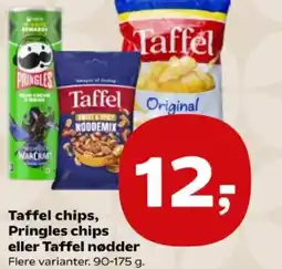 Kvickly Taffel chips, Pringles chips eller Taffel nødder tilbud