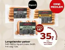Kvickly Langelænder pølser tilbud